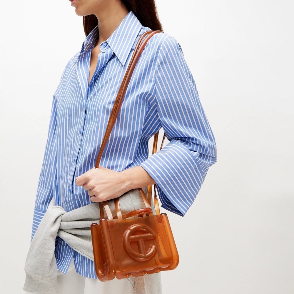 Telfar Women's Small Brown Bag- Telfar x Melissa colab